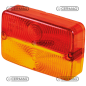 RIGHT-LEFT GLASS (RED-ORANGE) COMPATIBLE - 36491