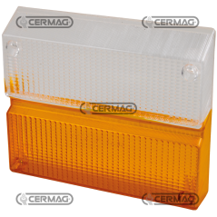 RODOVETRO ANTERIORE (BIANCO-ARANCIO) COMPATIBILE - 35053 | NewgardenAgri.com