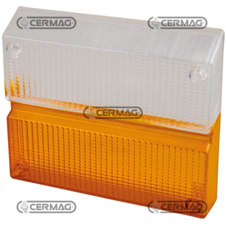 RODOVETRO ANTERIORE (BIANCO-ARANCIO) COMPATIBILE - 35053 | NewgardenAgri.com