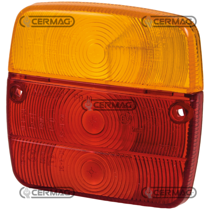 RIGHT AND LEFT GLASS (RED-ORANGE) COMPATIBLE - 35279