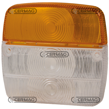 RODOVETRO DESTRO E SINISTRO (BIANCO-ARANCIO) COMPATIBILE - 35479 | NewgardenAgri.com