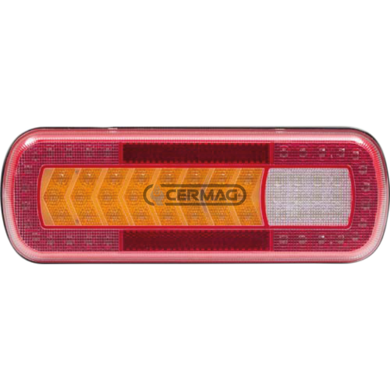 FANALE POSTERIORE DX/SX FULL LED MULTIFUNZIONE PER MOTRICE - 283x100x38 mm COMPATIBILE - 36772
