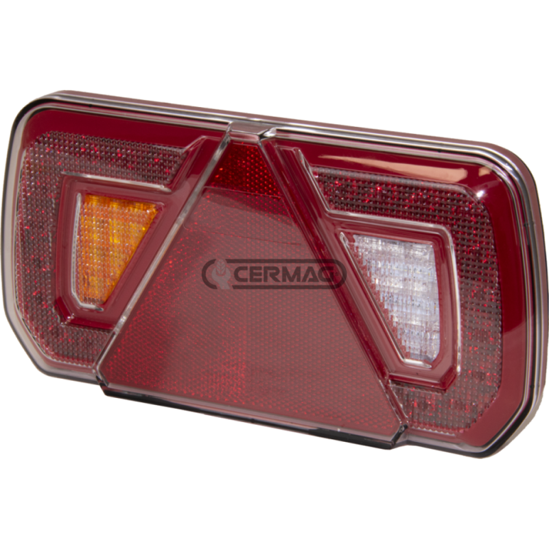 FANALE POSTERIORE FULL LED MULTIFUNZIONE PER RIMORCHIO - 252x132mm - SX COMPATIBILE - 36773