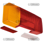RODOVETRO SINISTRO (ROSSO-ARANCIO) COMPATIBILE - 35594