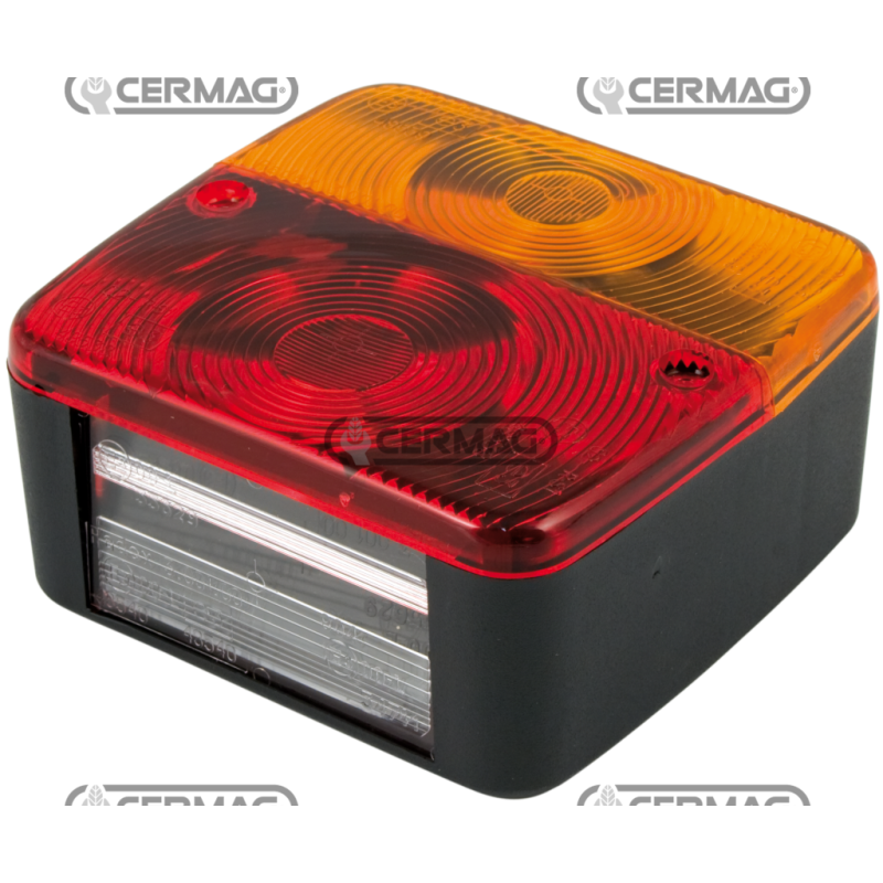 Feu arrière avec éclairage de plaque COMPATIBLE - 35117