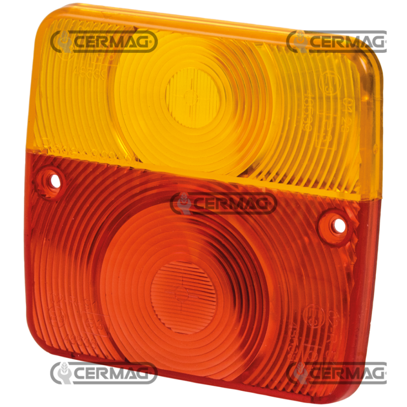 RIGHT AND LEFT GLASS (RED-ORANGE) COMPATIBLE - 35118