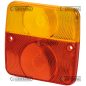 RIGHT AND LEFT GLASS (RED-ORANGE) COMPATIBLE - 35118