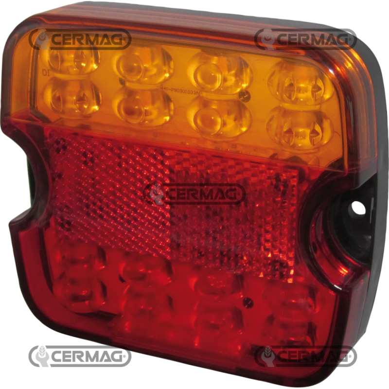 FANALE POSTERIORE A 3 FUNZIONI 12/24V. FULL LED COMPATIBILE - 36443