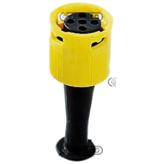 Yellow connector for left light 35686 - 35685 COMPATIBLE - 36556 | NewgardenAgri.com