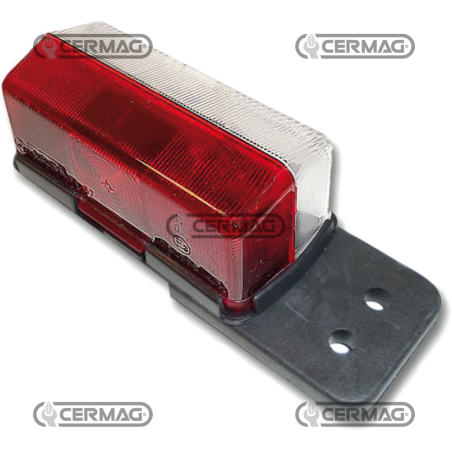 FANALINO D'INGOMBRO LATERALE BIANCO/ROSSO COMPATIBILE - 36208 | NewgardenAgri.com