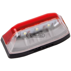 luce ingombro bianco/rosso LED 12V - 24V COMPATIBILE - 37045 | NewgardenAgri.com