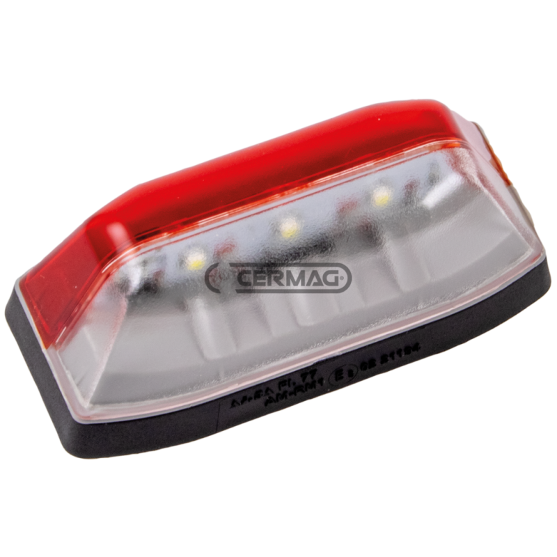 luce ingombro bianco/rosso LED 12V - 24V COMPATIBILE - 37045