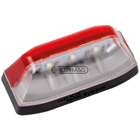 luce ingombro bianco/rosso LED 12V - 24V COMPATIBILE - 37045 | NewgardenAgri.com