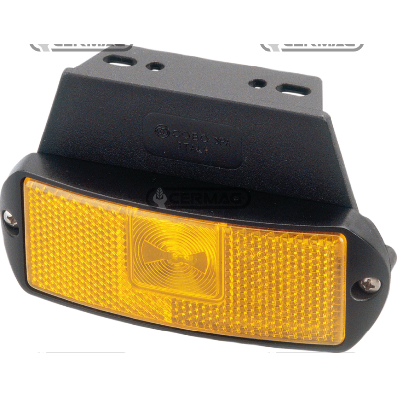 SIDE MARKER LIGHT ORANGE 12 VOLT WITH COMPATIBLE LED REFLECTOR - 36424