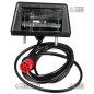 luce targa con passacavo per paraurti rimorchio COMPATIBILE - 37058