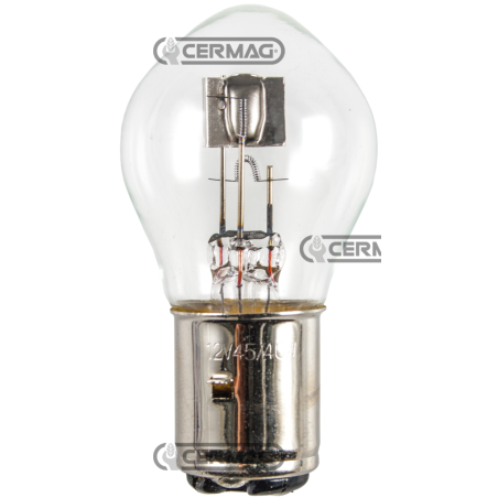 Bombilla de 2 luces Voltaje 12 V Potencia 40/45 W Conexión BA20D COMPATIBLE - 35157 | NewgardenAgri.com