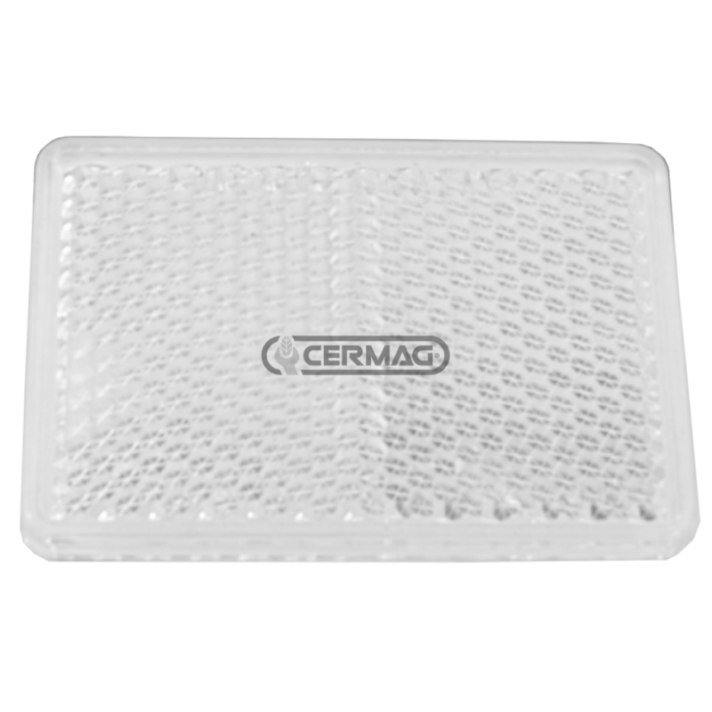Réflecteur rectangulaire adhésif Dimensions 105x48 mm Couleur Blanc COMPATIBLE - 35562