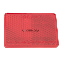 Réflecteur rectangulaire adhésif Dimensions 105x48 mm Couleur Rouge COMPATIBLE - 35563 | NewgardenAgri.com