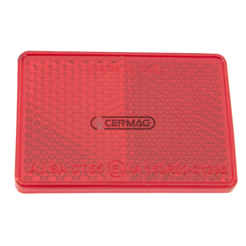 Reflector rectangular adhesivo Dimensiones 105x48 mm Color Rojo COMPATIBLE - 35563