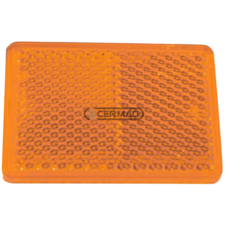 Reflector rectangular adhesivo Dimensiones 105x48 mm Color Naranja COMPATIBLE - 35564