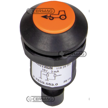 Bouton avec symbole de traction avant COMPATIBLE - 37079 | NewgardenAgri.com