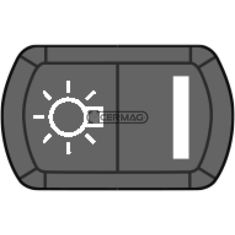 Bouton avec symbole d'éclairage général COMPATIBLE - 36725
