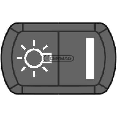 Bouton avec symbole d'éclairage général COMPATIBLE - 36725 | NewgardenAgri.com