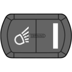 Bouton avec symbole feu de travail arrière COMPATIBLE - 36728 | NewgardenAgri.com