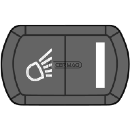 Bouton avec symbole feu de travail arrière COMPATIBLE - 36728 | NewgardenAgri.com