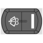 Bouton avec symbole d'essuie-glace et de lave-glace COMPATIBLE - 36729