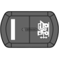 Bouton avec symbole de mise à niveau COMPATIBLE - 36731
