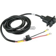 câble d'alimentation avec 2 prises 3 pôles COMPATIBLE - 36993 | NewgardenAgri.com