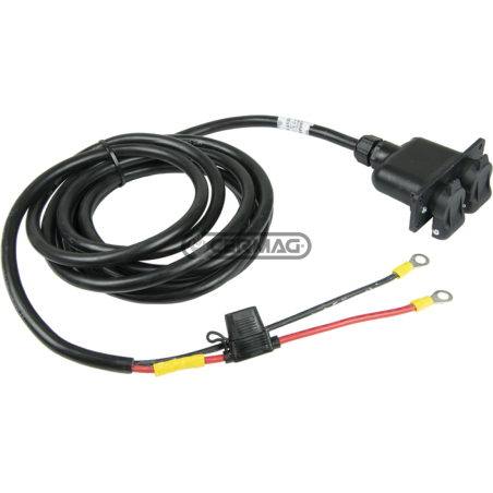 câble d'alimentation avec 2 prises 3 pôles COMPATIBLE - 36993 | NewgardenAgri.com