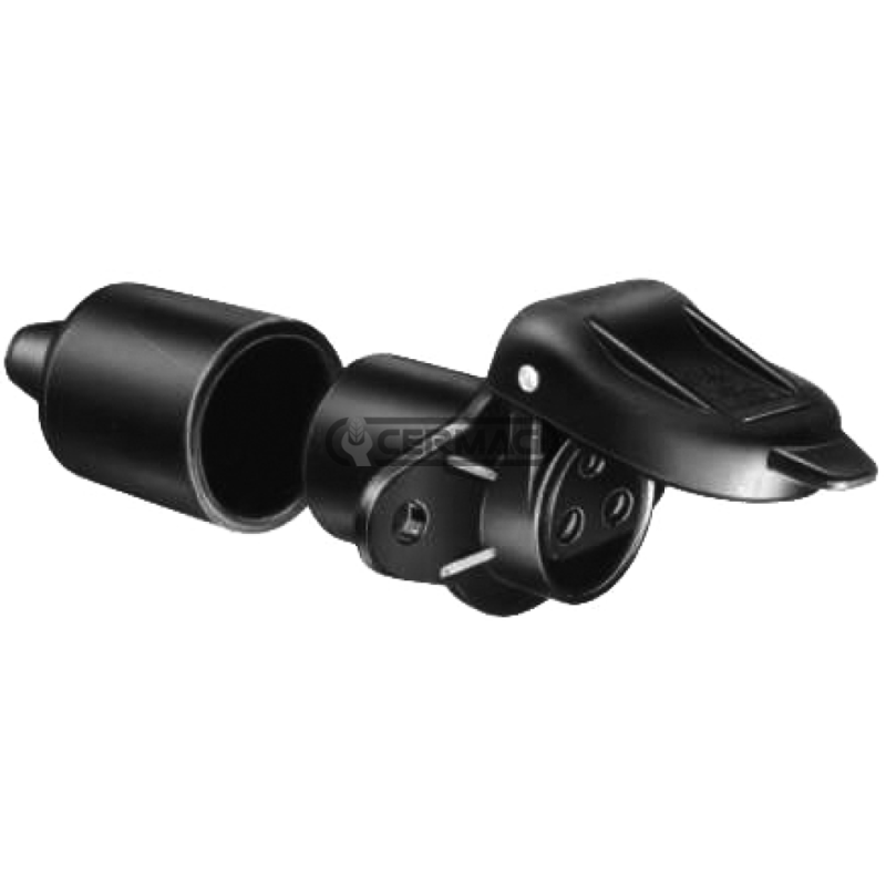 PRISE 3 PÔLES 12/24V 2x25A + 1x5A COMPATIBLE - 35577