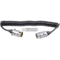SPIRAL ELECTRIC CABLE WITH 7 POLE PLUGS FOR CONNECTION OF AGRICULTURAL TRAILERS COMPATIBLE - 35205