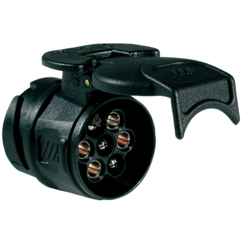 MICRO ADAPTADOR ENCHUFE 13 POLOS + TOMA 12V 7 POLOS CON TAPA COMPATIBLE - 36037