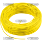 câble électrique 1 fil 1mmq (100MT) JAUNE COMPATIBLE - 36856
