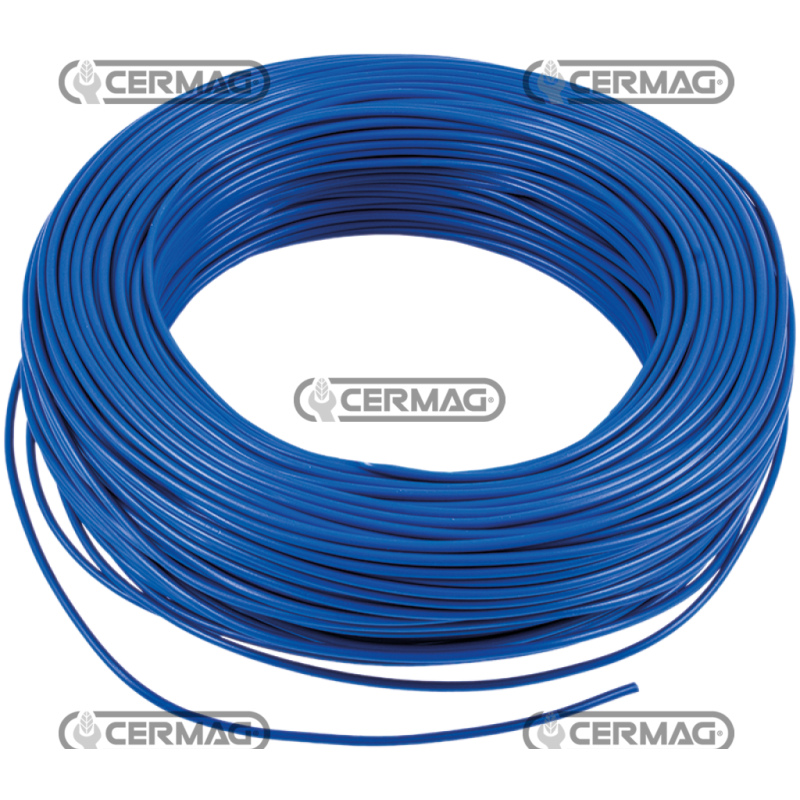 câble électrique 1 fil 1,5mmq (100MT) BLEU COMPATIBLE - 36862