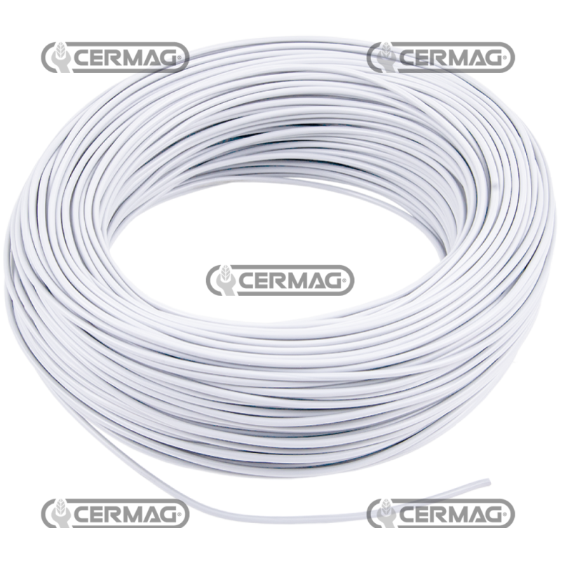 câble électrique 1.5fils 1mmq(100MT)BLANC COMPATIBLE - 36866