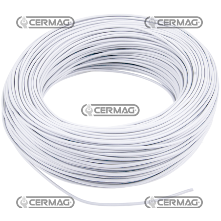 Elektrokabel 1,5 Adern 1 mmq (100 MT) WEISS KOMPATIBEL - 36866 | NewgardenAgri.com