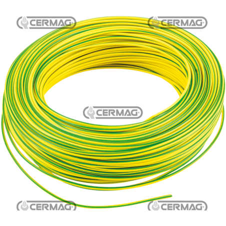 cable electrico 1 hilo 1mmq (100MT) AMARILLO/VE COMPATIBLE - 36854 | NewgardenAgri.com