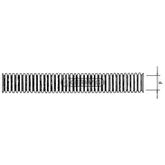 CONDUIT ONDULÉ FLEXIBLE COMPATIBLE NW-PA6 - 35848 | NewgardenAgri.com