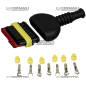 Kit conexión macho 6 vías AMP/TYCO COMPATIBLE - 36591