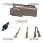 Kit connessione femmina tipo DEUTSCH 3 vie COMPATIBILE - 36596