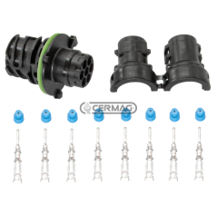 Kit connessione femmina per connettori DIN 7 vie COMPATIBILE - 37197 | NewgardenAgri.com