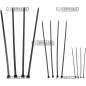 Attaches de câble Couleur Noir Longueur 365x7,5 mm COMPATIBLE - 35219