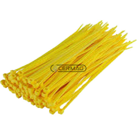 Fascette per cablaggi Colore Giallo Lunghezza 280x4.5 mm COMPATIBILE - 37209 | NewgardenAgri.com