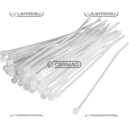 Cable ties Neutral color Length 200x4.8 mm COMPATIBLE - 37214 | NewgardenAgri.com