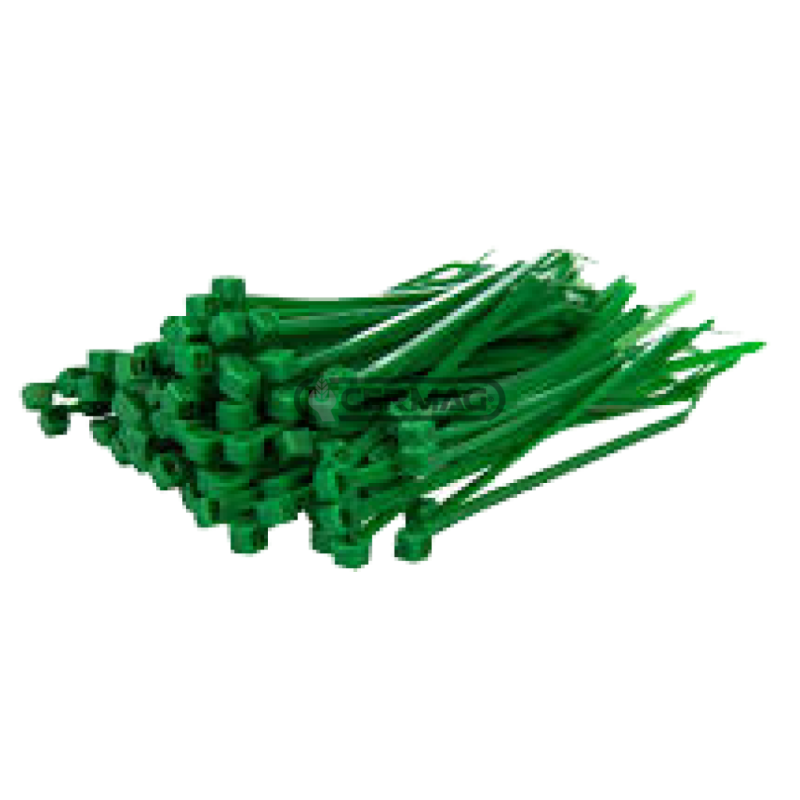 Fascette per cablaggi Colore Verde Lunghezza 140x3.5x mm COMPATIBILE - 37203