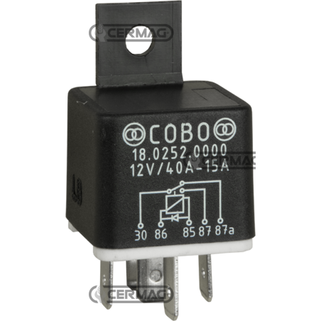 Relé con diodo Tensión 12 V Intensidad de corriente 15 A COMPATIBLE - 36741 | NewgardenAgri.com